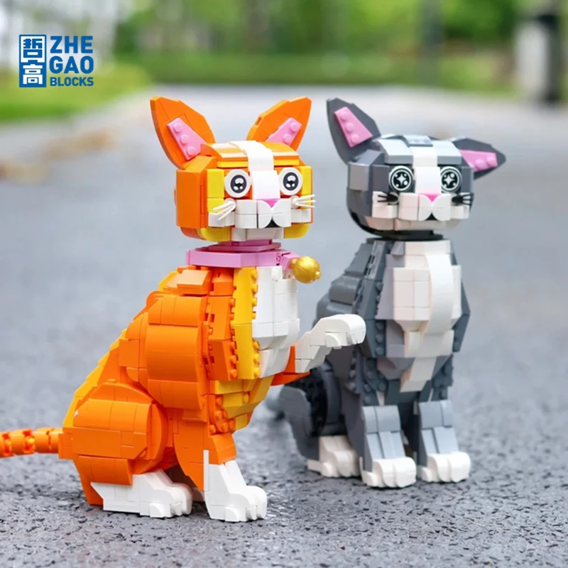 Строительные блоки ZHEGAO Felinae, модель апельсиновой кошки, домашние животные, украшения, кавайные Детские сборные игрушки, настольные модели
Строительные блоки ZHEGAO Felinae, модель апельсиновой кошки, домашние животные, украшения, кавайные Детские сборные игрушки, настольные модели