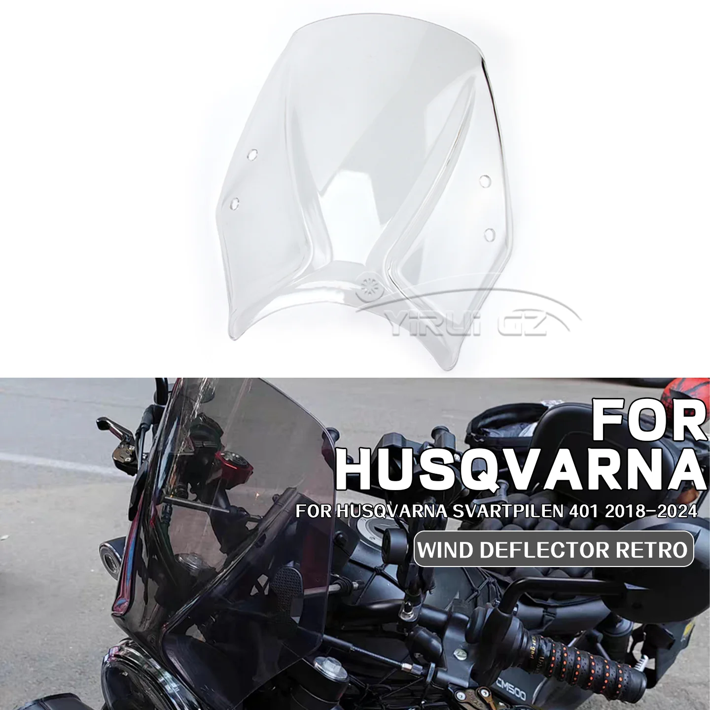 For HUSQVARNA SVARTPILEN 401 2018-2024 Motorcycles Custom Compact Sport Wind Deflector Retro Windshield SVARTPILEN 125 2021-2024
For HUSQVARNA SVARTPILEN 401 2018-2024 Motorcycles Custom Compact Sport Wind Deflector Retro Windshield SVARTPILEN 125 2021-2024