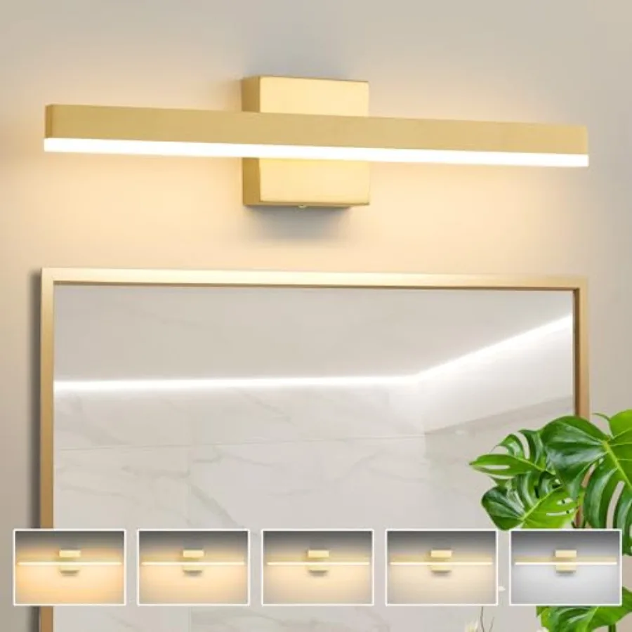 Bathroom Vanity Light 23.6 inch, 20W Dimmable 5CCT LED Modern Bathroom Light Fixture Over Mirror Hardwired - ETL Certificated
Bathroom Vanity Light 23.6 inch, 20W Dimmable 5CCT LED Modern Bathroom Light Fixture Over Mirror Hardwired - ETL Certificated