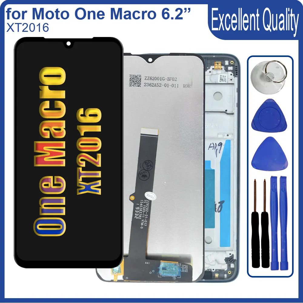 New LCD for Motorola One Macro XT2016 LCD Display Touch Screen Digiziter Assembly Replacement for Moto One Macro XT2016 LCD
New LCD for Motorola One Macro XT2016 LCD Display Touch Screen Digiziter Assembly Replacement for Moto One Macro XT2016 LCD