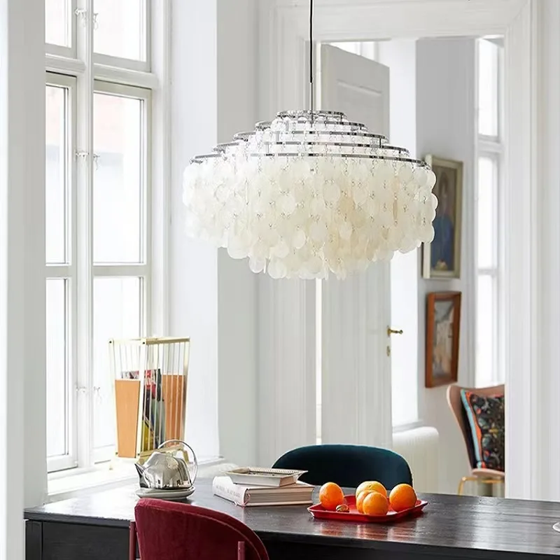 Nordic modern living room chandelier creative dining room bedroom home Italian window light luxury shell decoration
Nordic modern living room chandelier creative dining room bedroom home Italian window light luxury shell decoration