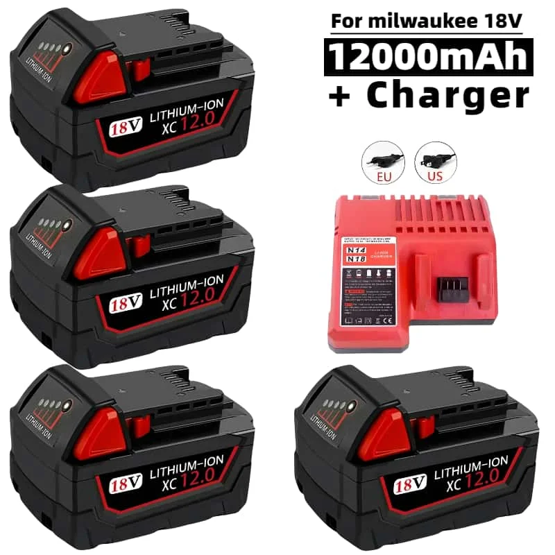 Original for Milwaukee 18650 18v batteries M18 48-11-1815 impact, cordless power tools for Milwaukee rechargeable 18V batteries
Original for Milwaukee 18650 18v batteries M18 48-11-1815 impact, cordless power tools for Milwaukee rechargeable 18V batteries