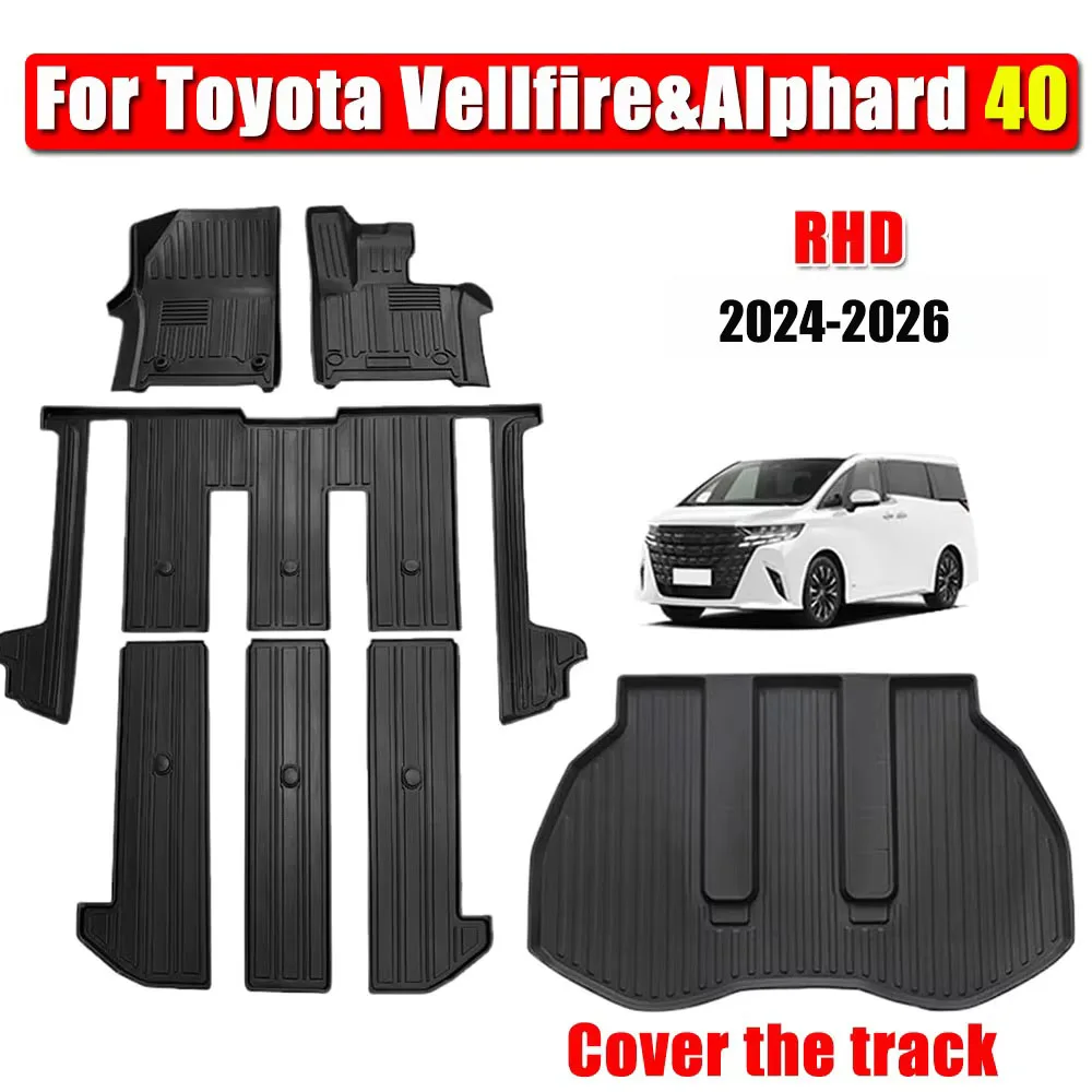 Car Floor Mat for Right-hand Drive Toyota Vellfire&Alphard 40 Series Durable TPE ECO Waterproof Rubber Trunk Mat (2024-2026)
Car Floor Mat for Right-hand Drive Toyota Vellfire&Alphard 40 Series Durable TPE ECO Waterproof Rubber Trunk Mat (2024-2026)