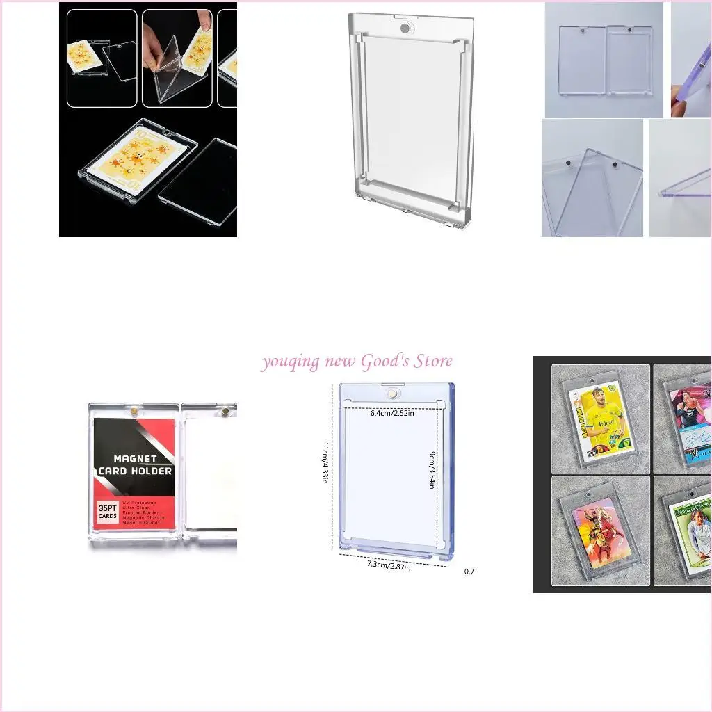 57QA 35PT-180PT Acrylic Card Holder Hard Plastic Protector Trading Card Protector fit for Game Card Storage and Display
57QA 35PT-180PT Acrylic Card Holder Hard Plastic Protector Trading Card Protector fit for Game Card Storage and Display