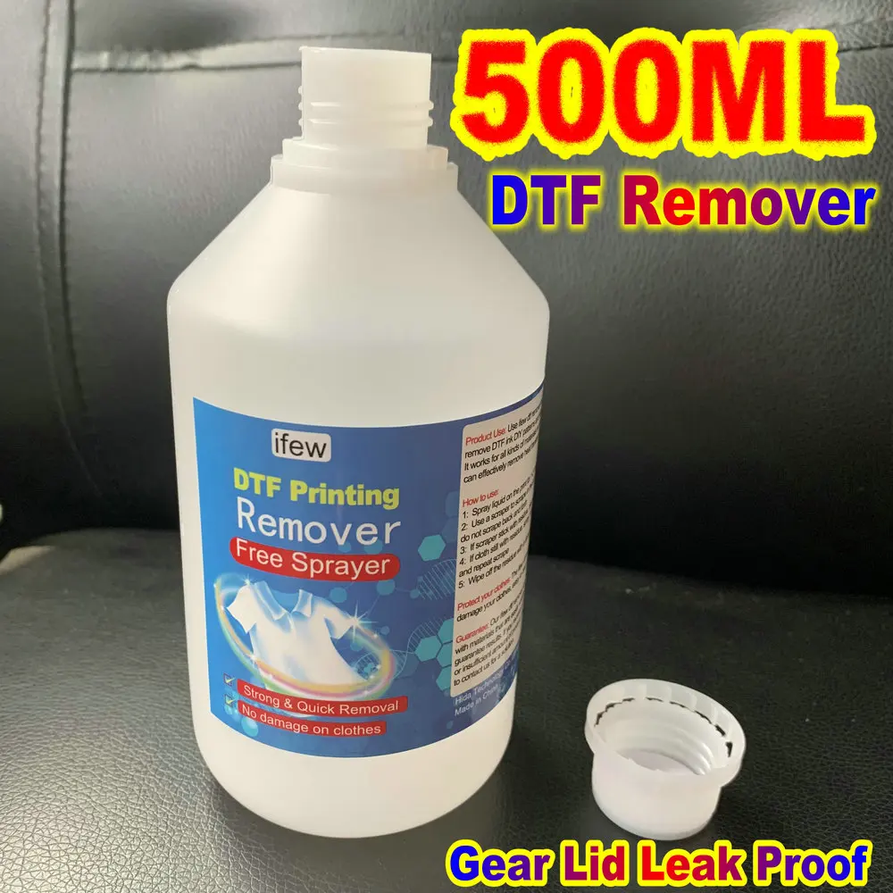 Textile Vinyl DTF Printing Remover Clothes Garments Remover Liquid 500 ml DTF Cleaner Remover Cleaning Dtf Print vlr Remove Kit
Textile Vinyl DTF Printing Remover Clothes Garments Remover Liquid 500 ml DTF Cleaner Remover Cleaning Dtf Print vlr Remove Kit
