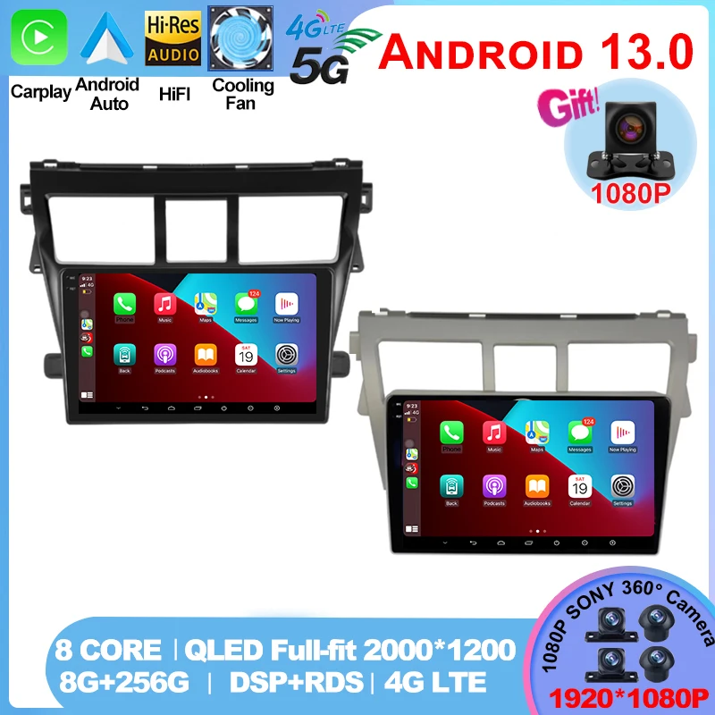 For Toyota VIOS Yaris 2007-2012 2 din Android 13 Auto Stereo Car radio Multimedia Carplay Autoraido GPS navigation
For Toyota VIOS Yaris 2007-2012 2 din Android 13 Auto Stereo Car radio Multimedia Carplay Autoraido GPS navigation