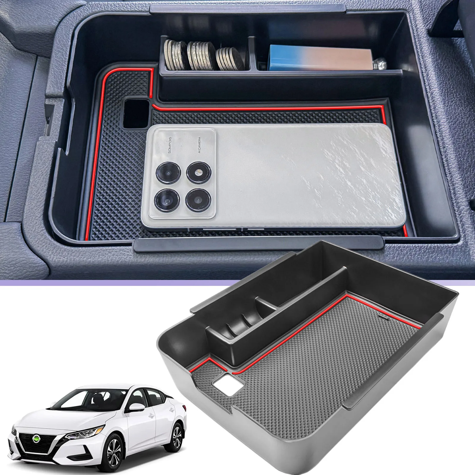 Armrest Center Storage Box For Nissan Sentra 2020 2021 2022 2023 2024 2025 Center Console Organizer Tray ABS Accessories Car Box
Armrest Center Storage Box For Nissan Sentra 2020 2021 2022 2023 2024 2025 Center Console Organizer Tray ABS Accessories Car Box