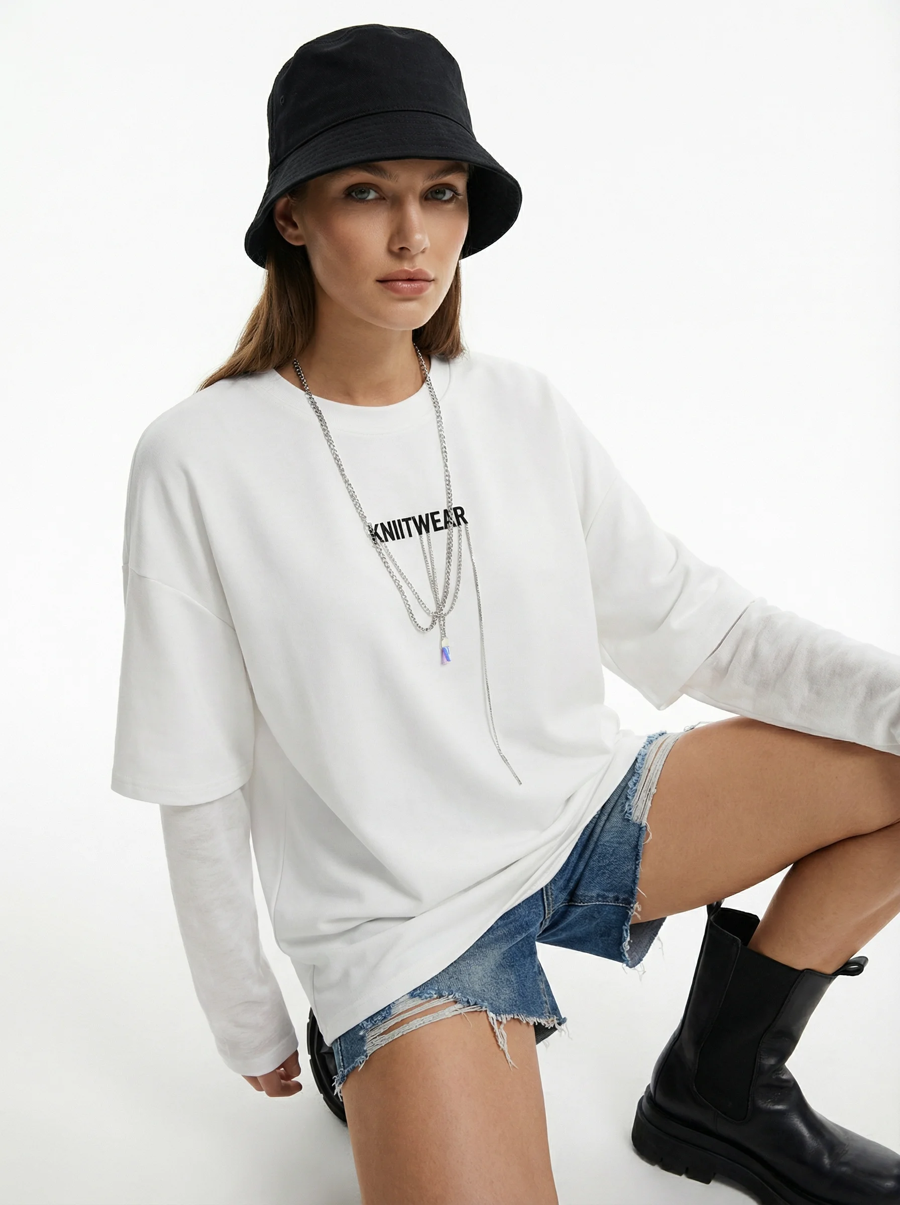 Женская футболка свободного кроя с круглым вырезом и длинным рукавом, базовый слой, повседневный стиль, хлопок/полиэстер, летний дизайн
Женская футболка свободного кроя с круглым вырезом и длинным рукавом, базовый слой, повседневный стиль, хлопок/полиэстер, летний дизайн