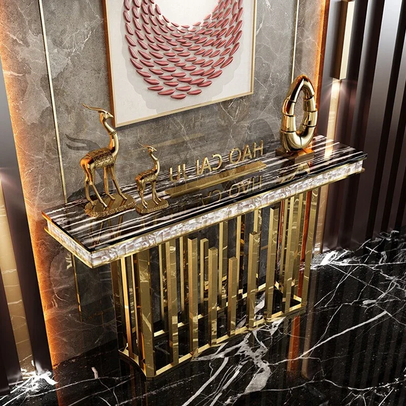 Nordic Rectangular Marble Top Wall Narrow Table Light Luxury Golden Stainless Steel Hallway Living Room Side Table Furniture
Nordic Rectangular Marble Top Wall Narrow Table Light Luxury Golden Stainless Steel Hallway Living Room Side Table Furniture