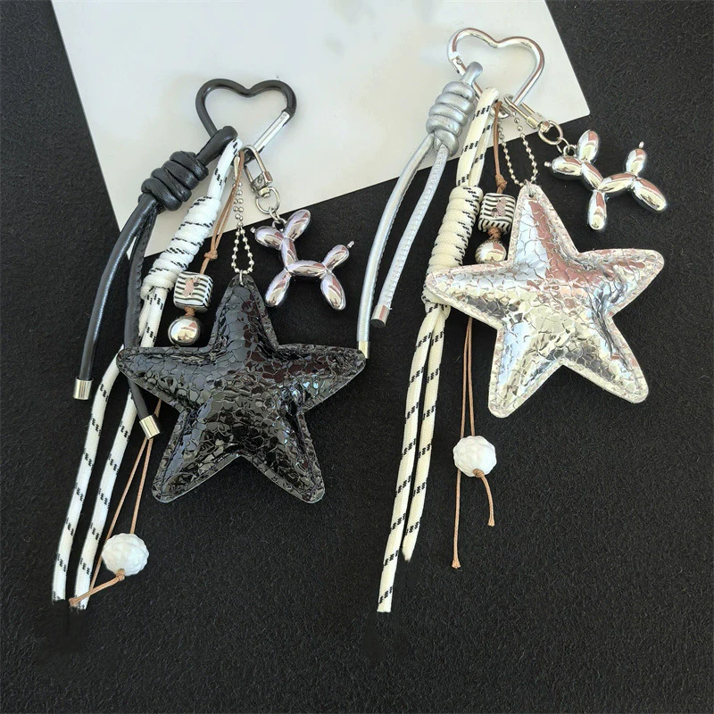 Summer Starfish Pendant Fashion High-end Fashion Design Five-pointed Star Braided Rope Bag Pendant Couple Keychain Gift
Summer Starfish Pendant Fashion High-end Fashion Design Five-pointed Star Braided Rope Bag Pendant Couple Keychain Gift