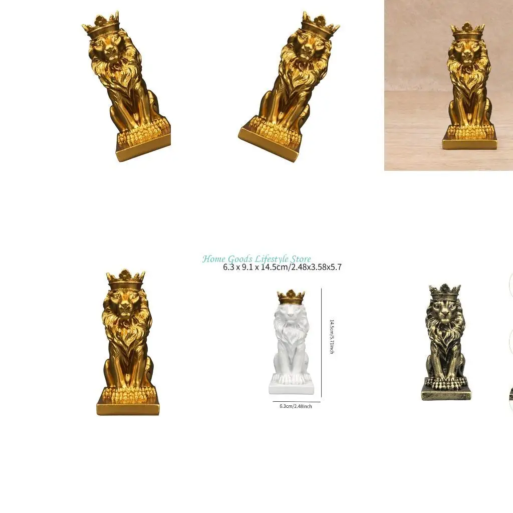 E74E Статуэтка с короной льва из смолы, украшение стола для изысканных интерьеров
E74E Статуэтка с короной льва из смолы, украшение стола для изысканных интерьеров
