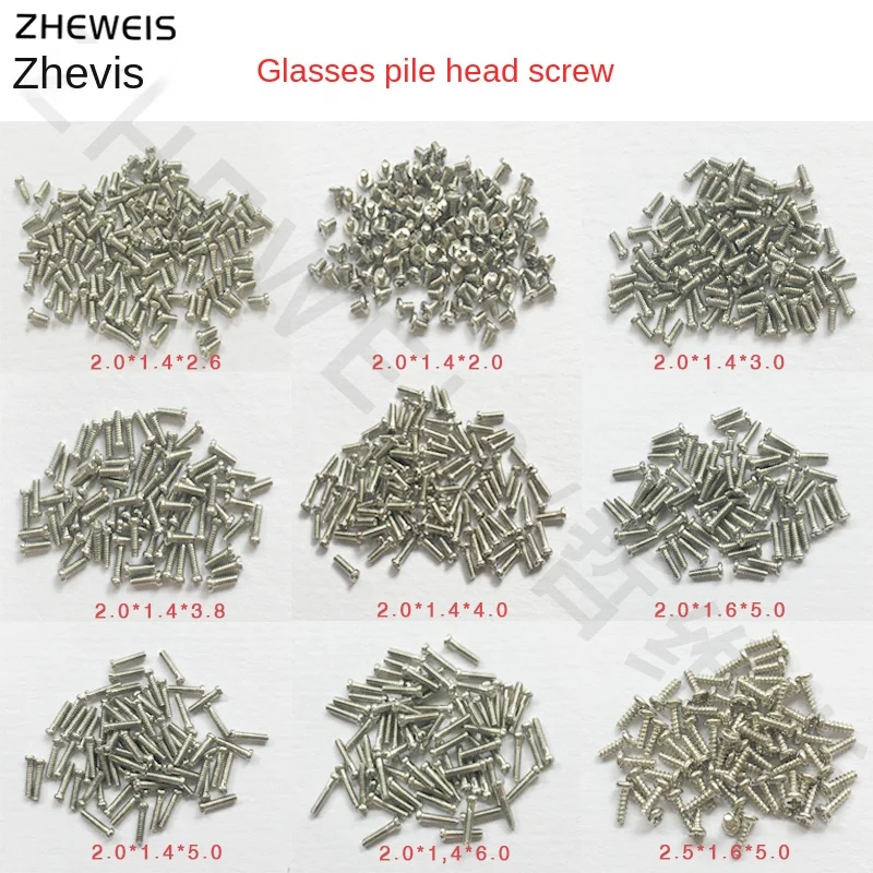 Glasses Small Screw Nut Nose Support Pile-head Hinge Screws General Purpose Regular Models Glasses Screws Wholesale
Glasses Small Screw Nut Nose Support Pile-head Hinge Screws General Purpose Regular Models Glasses Screws Wholesale