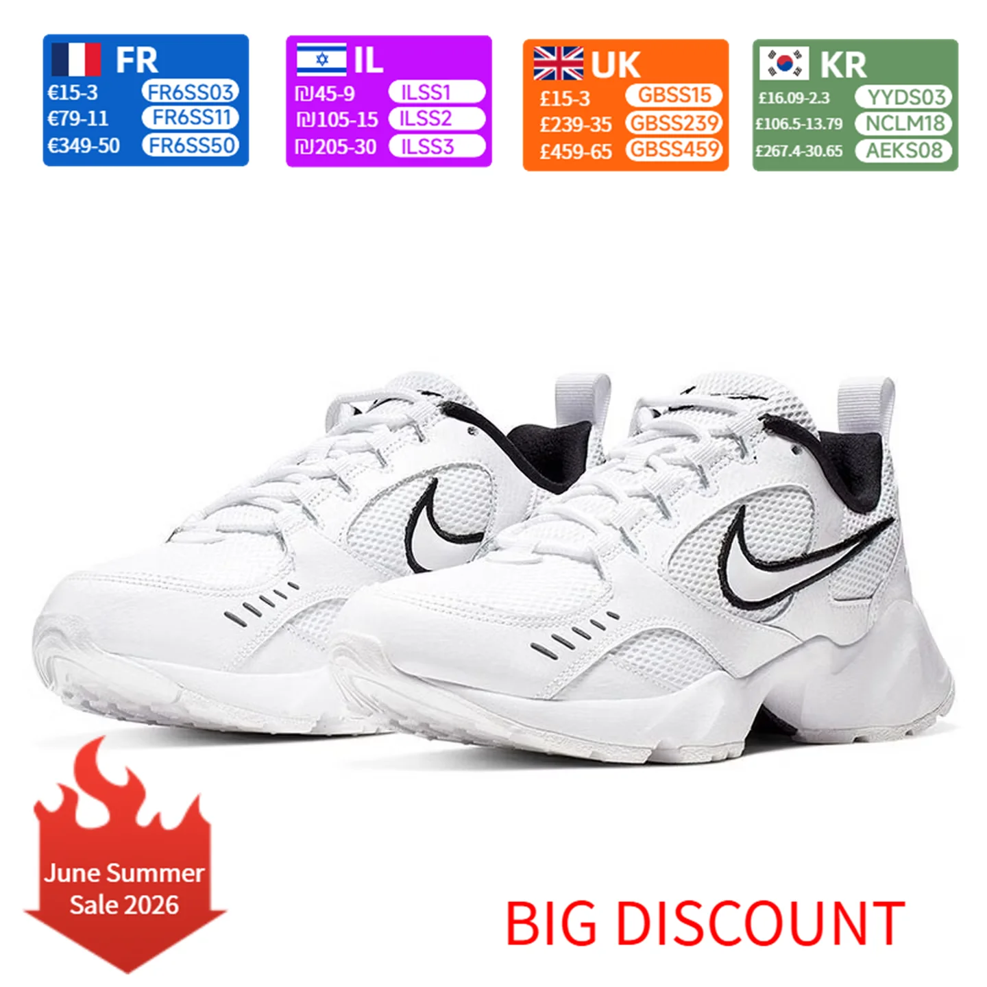 Nike Air Heights Women's Running Shoes Air Cushioning Comfort Lightweight Breathable for Daily Training CI0603-102
Nike Air Heights Women's Running Shoes Air Cushioning Comfort Lightweight Breathable for Daily Training CI0603-102