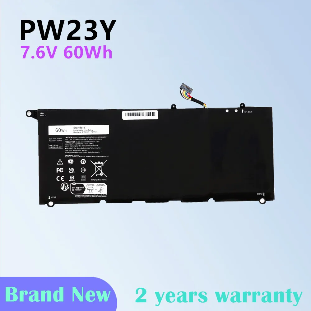 PW23Y RNP72 TP1GT P54G Laptop Battery For DELL XPS 13 9360 Series 7.6V 60Wh
PW23Y RNP72 TP1GT P54G Laptop Battery For DELL XPS 13 9360 Series 7.6V 60Wh