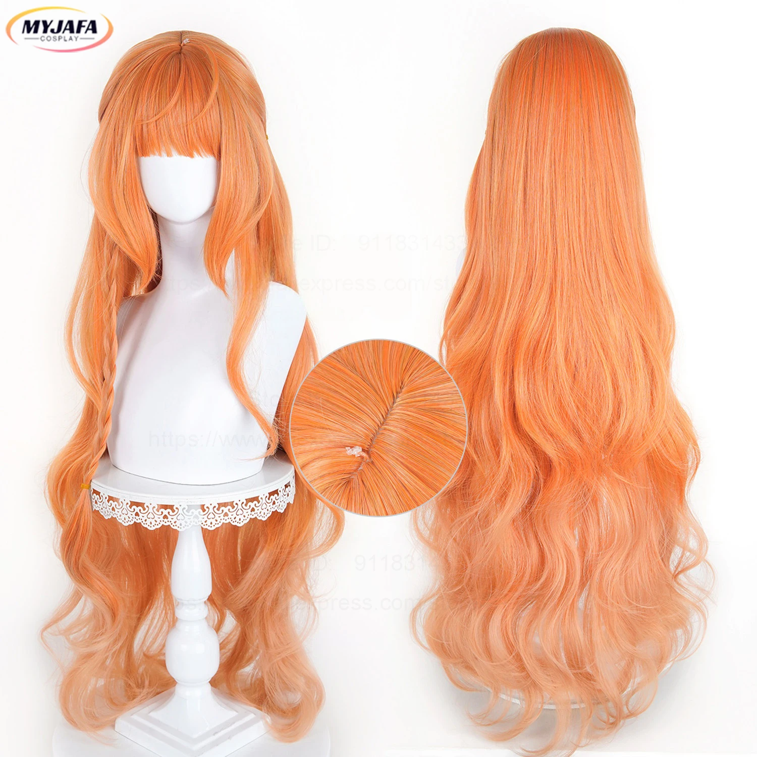 Anime Dance of Spring Hinagiku Kayo Cosplay Wig 100cm Long Orange Curly Heat Resistant Synthetic Hair Party Anime Wigs + Wig Cap
Anime Dance of Spring Hinagiku Kayo Cosplay Wig 100cm Long Orange Curly Heat Resistant Synthetic Hair Party Anime Wigs + Wig Cap
