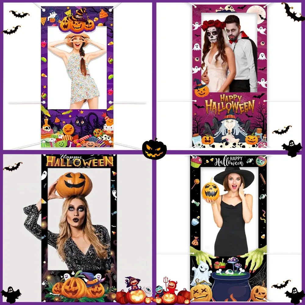 Halloween Witch Bat Theme Photo Booth Frame Props Terror Jack-o'-Lantern Family Party Shooting Backdrop Baby Shower Decor Banner
Halloween Witch Bat Theme Photo Booth Frame Props Terror Jack-o'-Lantern Family Party Shooting Backdrop Baby Shower Decor Banner