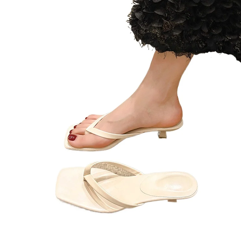 Fashion Sandal Summer Clip Comfort Low Heel Slides Casual Shoes Brand Square Toe Flip Flops For Women Luxury High-end Leather
Fashion Sandal Summer Clip Comfort Low Heel Slides Casual Shoes Brand Square Toe Flip Flops For Women Luxury High-end Leather