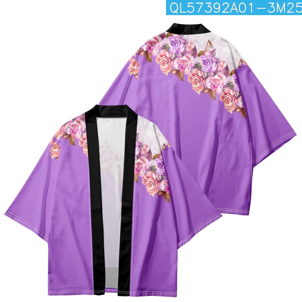 Traditional Haori Women Men Flower Printed Cardigan Japanese Style Samurai Clothing Male Female Street Cosplay Kimono
Traditional Haori Women Men Flower Printed Cardigan Japanese Style Samurai Clothing Male Female Street Cosplay Kimono