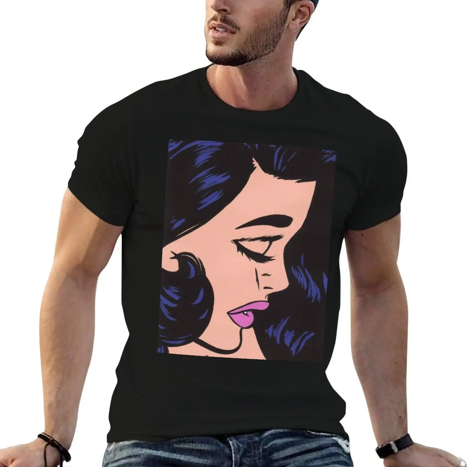 Black Haired Comic Woman T-Shirt man t shirt summer t shirts for man cotton t shirt man cotton T-shirt
Black Haired Comic Woman T-Shirt man t shirt summer t shirts for man cotton t shirt man cotton T-shirt