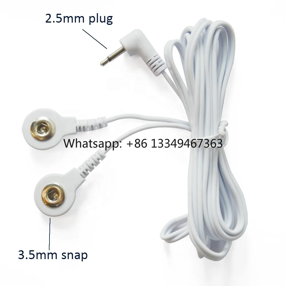 Fast Shipping Flexible 2.5mm/3.5mm Plug 2 Snaps Wires Medical PVC Copper Lead Wires Connect With TENS Machine TENS Electrode Wir
Fast Shipping Flexible 2.5mm/3.5mm Plug 2 Snaps Wires Medical PVC Copper Lead Wires Connect With TENS Machine TENS Electrode Wir