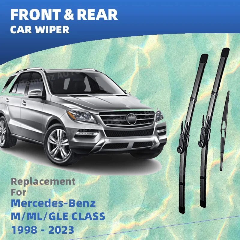LHD Front Rear Windshield Wiper Blades For Mercedes-Benz M ML GLE Class W163 W164 W166 W167 1998-2023 Windscreen Accessories
LHD Front Rear Windshield Wiper Blades For Mercedes-Benz M ML GLE Class W163 W164 W166 W167 1998-2023 Windscreen Accessories