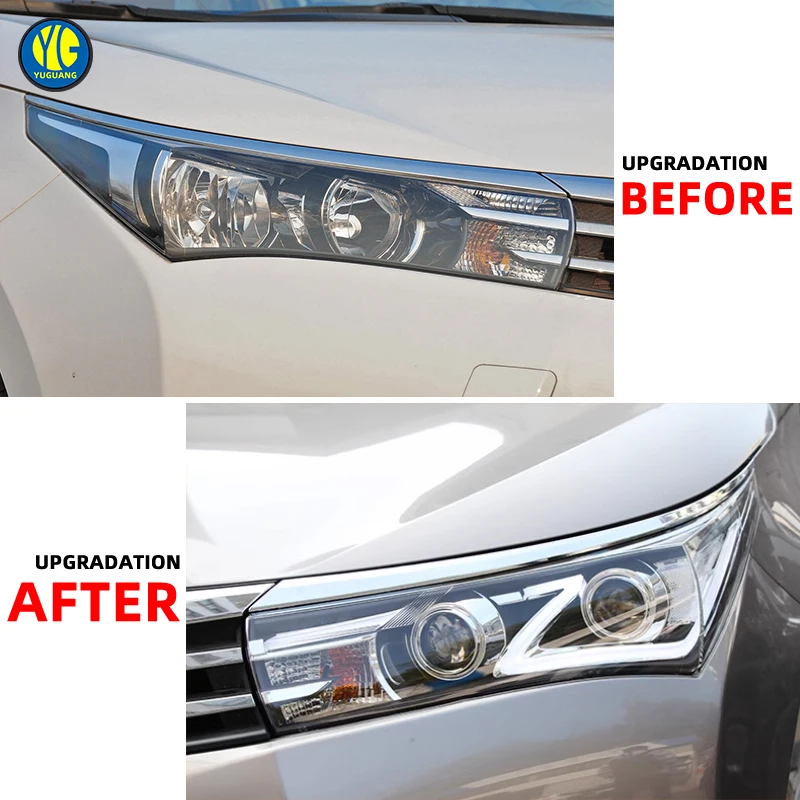 For Corolla 2014 2015 2016 Auto Parts Headlight Upgrade Dynamic LED Head Lamps Projector Head Light Assembly DRL 
For Corolla 2014 2015 2016 Auto Parts Headlight Upgrade Dynamic LED Head Lamps Projector Head Light Assembly DRL