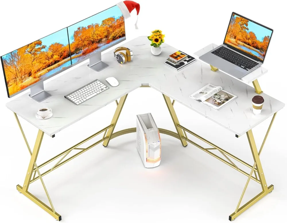 Mr IRONSTONE L Shaped Desk Computer Corner Desk, Home Gaming Desk, Office Writing Workstation with Large Monitor Stand
Mr IRONSTONE L Shaped Desk Computer Corner Desk, Home Gaming Desk, Office Writing Workstation with Large Monitor Stand