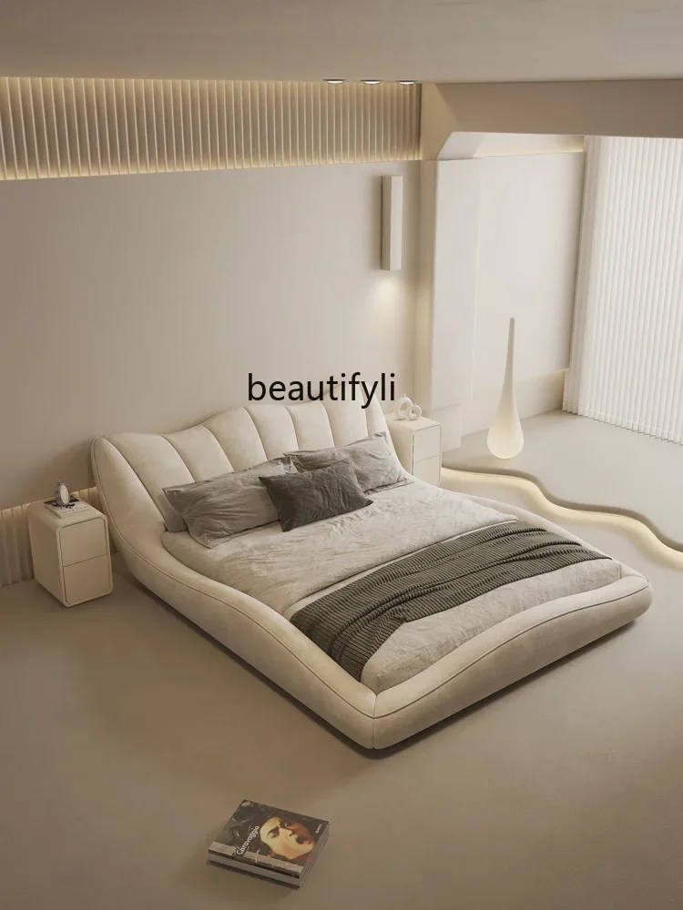 Italian Minimalist Petal Bed Fabric Bed Modern Minimalist New Creative Cream Style Bed in Master BedroomAsmt09
Italian Minimalist Petal Bed Fabric Bed Modern Minimalist New Creative Cream Style Bed in Master BedroomAsmt09