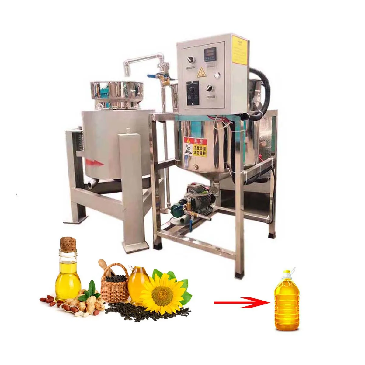 150 kg/h fresh cooking oil filter with heating function centrifugal oil filter OF91
150 kg/h fresh cooking oil filter with heating function centrifugal oil filter OF91