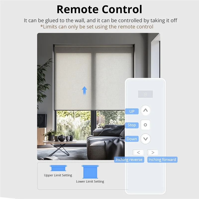 Wifi Smart Roller Shade Blinds Motor Plug-In For 17Mm/20Mm/25Mm/28Mmmm Tube Curtain Tubular Motor EU Plug Motor With R9-A31R
Wifi Smart Roller Shade Blinds Motor Plug-In For 17Mm/20Mm/25Mm/28Mmmm Tube Curtain Tubular Motor EU Plug Motor With R9-A31R