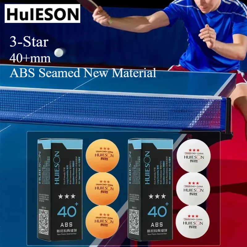 3/6PC HuIESON 3-Star Table Tennis Balls 40+mm ABS Seamed New Material White/Yellow 3pcs/box Ping Pong Balls For Competitions
3/6PC HuIESON 3-Star Table Tennis Balls 40+mm ABS Seamed New Material White/Yellow 3pcs/box Ping Pong Balls For Competitions