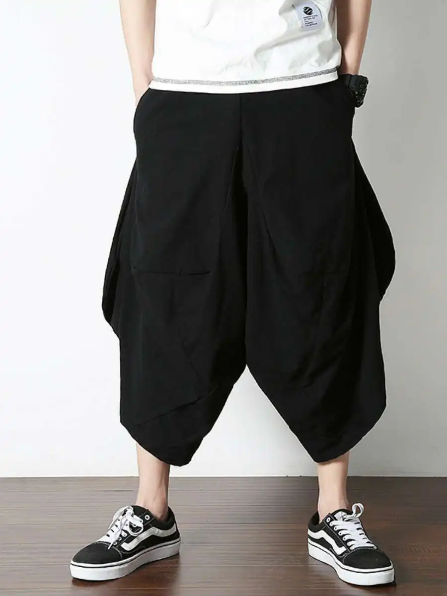 New Men's Summer Thin Cotton Linen Wide Leg Casual Pants Loose Fit Lantern Pants Comfortable Breathable Seven-Foot Pants
New Men's Summer Thin Cotton Linen Wide Leg Casual Pants Loose Fit Lantern Pants Comfortable Breathable Seven-Foot Pants