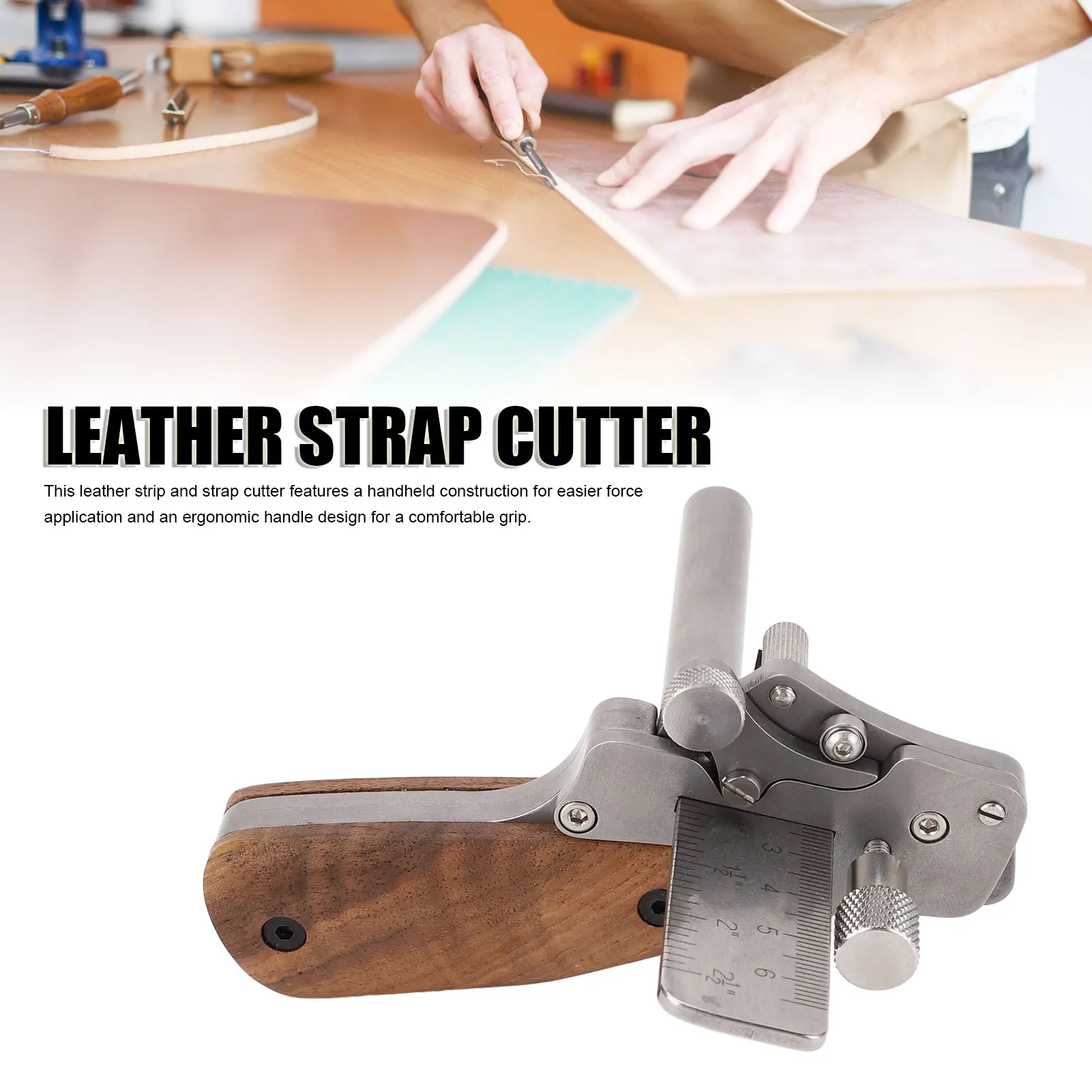 Leather Strip and Strap Cutter Manual Leather Strip Cutter 304 Stainless Steel 10‑60mm Leather Strip Cutter Tool for Handcraft
Leather Strip and Strap Cutter Manual Leather Strip Cutter 304 Stainless Steel 10‑60mm Leather Strip Cutter Tool for Handcraft