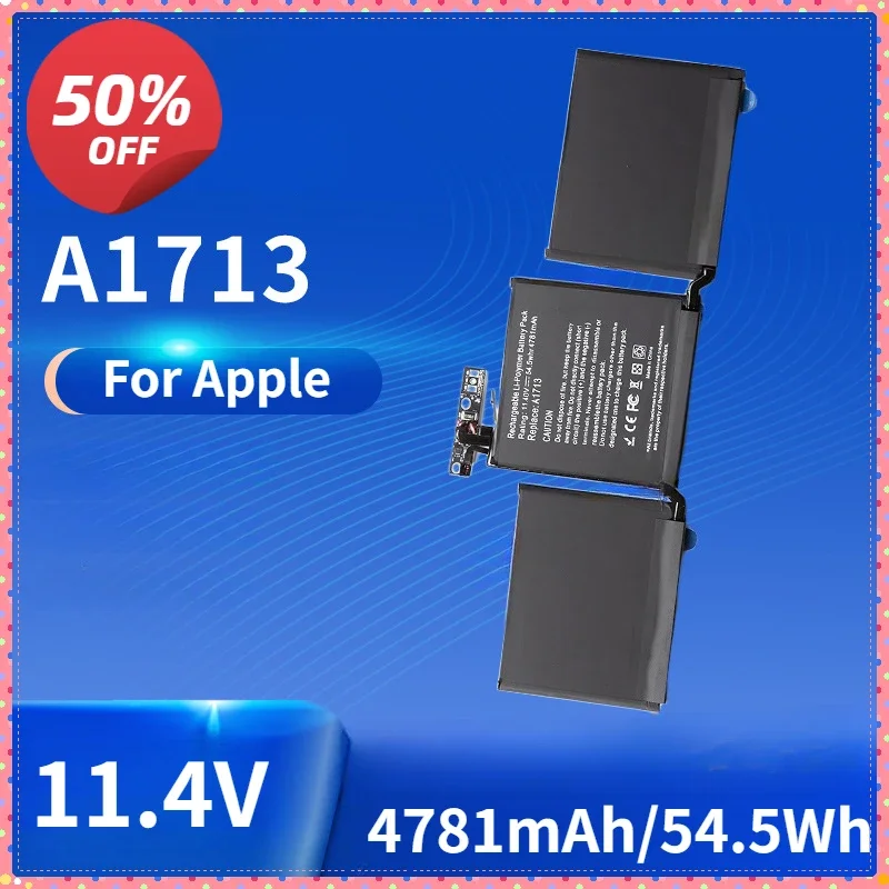 Новая батарея для ноутбука Apple MacBook A1708 13 2016, совместимая с A1713, 4781 мАч/54.5 Вт·ч, 11.4 В, запчасти и аксессуары для ноутбуков
Новая батарея для ноутбука Apple MacBook A1708 13 2016, совместимая с A1713, 4781 мАч/54.5 Вт·ч, 11.4 В, запчасти и аксессуары для ноутбуков