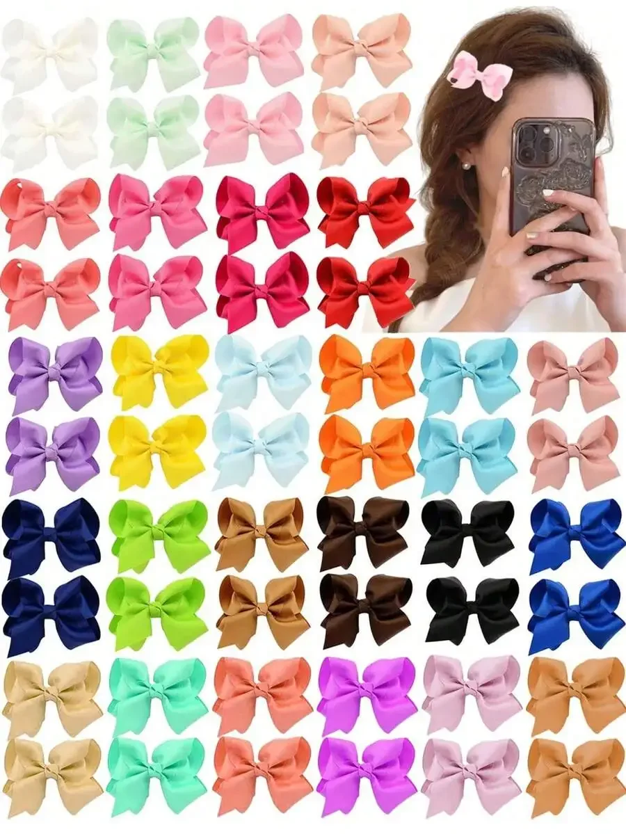 Polyester Bow Hair Clips For Women, Casual Fashion Barrettes In Multiple Colors, Versatile Hair Accessories
Polyester Bow Hair Clips For Women, Casual Fashion Barrettes In Multiple Colors, Versatile Hair Accessories