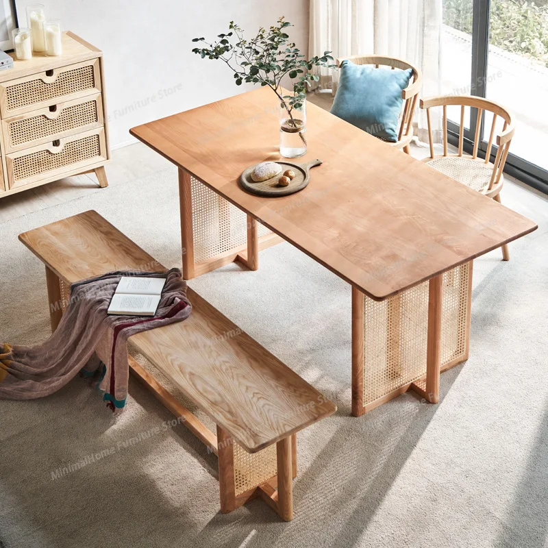 Rattan Solid Dining Table Useful Sleek Vintage Soft Dinning Table Design Accent Dinning Room Furniture Esszimmer Tisch
Rattan Solid Dining Table Useful Sleek Vintage Soft Dinning Table Design Accent Dinning Room Furniture Esszimmer Tisch