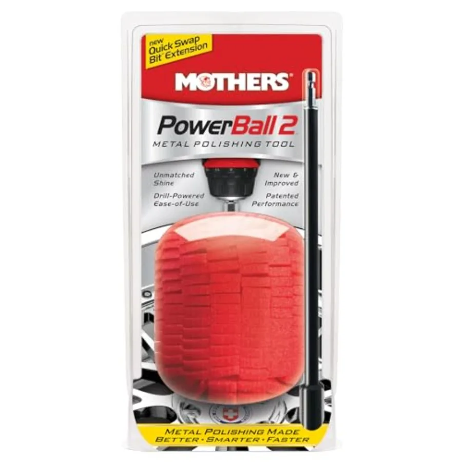 PowerBall 2, Polishing Tool with 10" Quick Swap Bit Drill-Powered, Polishes Deep-Dish Wheels and Tight Areas with Ease, Deliver
PowerBall 2, Polishing Tool with 10" Quick Swap Bit Drill-Powered, Polishes Deep-Dish Wheels and Tight Areas with Ease, Deliver