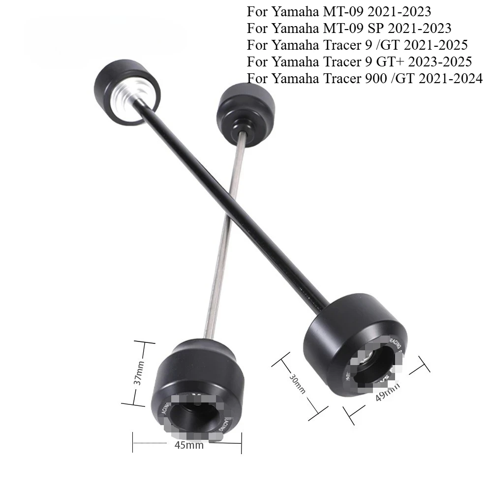 Front Rear Axle Fork Crash Slider For YAMAHA MT-09/SP Tracer 900 9 GT GT+ 9GT+ 202-2025 Motorcycle Wheel Axle Sliders
Front Rear Axle Fork Crash Slider For YAMAHA MT-09/SP Tracer 900 9 GT GT+ 9GT+ 202-2025 Motorcycle Wheel Axle Sliders