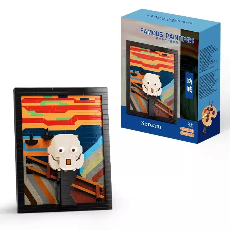 NEW Van Gogh Sunflowers World Famous Painting The Scream Picture Art Building Blocks Micro Bricks Home Decoration Toys Gift
NEW Van Gogh Sunflowers World Famous Painting The Scream Picture Art Building Blocks Micro Bricks Home Decoration Toys Gift