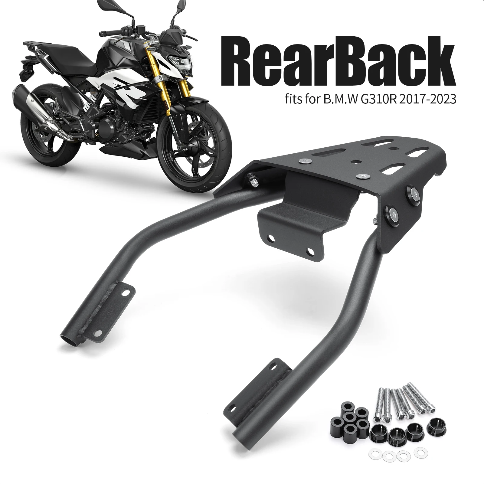 Motorcycle Tailstock Parts for G 310 R 17-23, Black Aluminum Luggage fits for B.M.W G310R G310 R G 310R 2017-2023
Motorcycle Tailstock Parts for G 310 R 17-23, Black Aluminum Luggage fits for B.M.W G310R G310 R G 310R 2017-2023