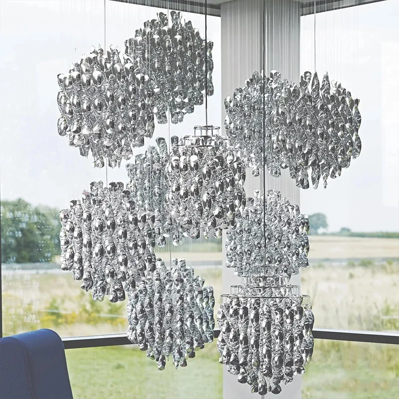 2025 New Bauhaus Spiral Waterfall Chandelier Metal Acrylic Gold Silver Spherical Dimmable Ceilings Lustre Pendant Lamp
2025 New Bauhaus Spiral Waterfall Chandelier Metal Acrylic Gold Silver Spherical Dimmable Ceilings Lustre Pendant Lamp