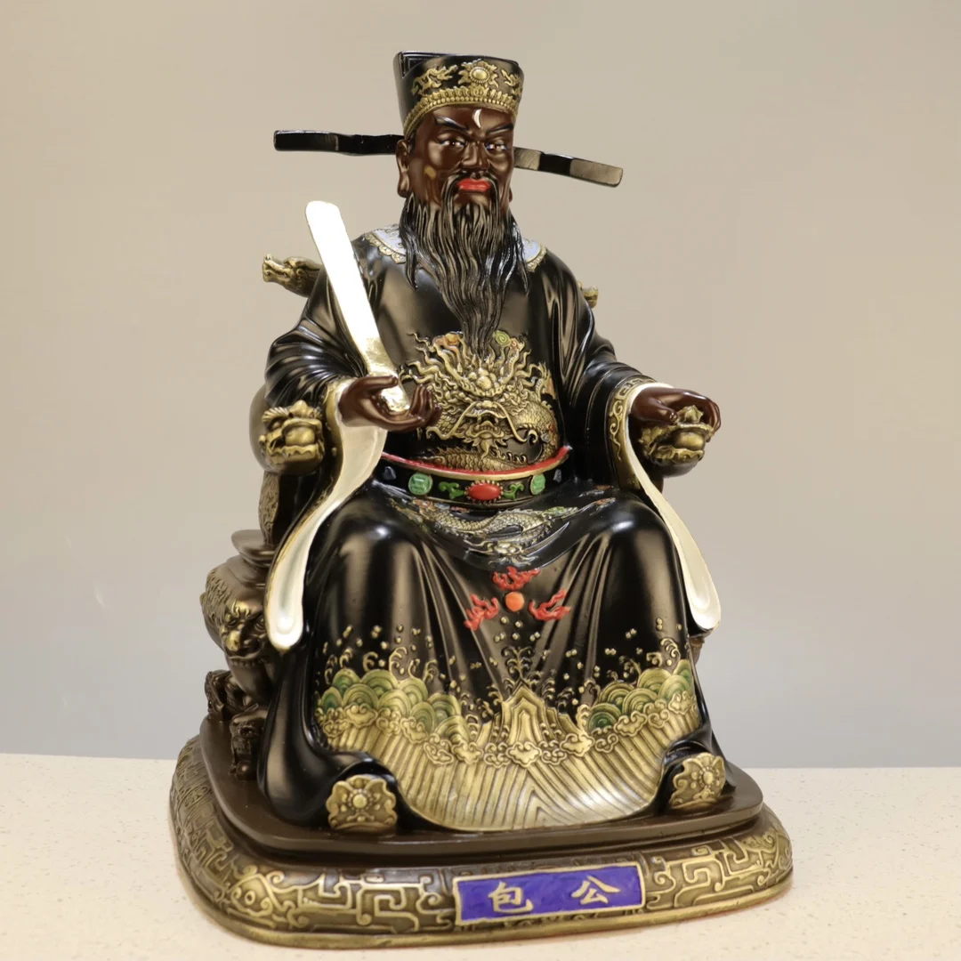 Old Xizang Folk Collection Old Brass Gilded Painted Face Bao Zheng Bao Upright official Kaifeng Bao Qingtian Worship Hall
Old Xizang Folk Collection Old Brass Gilded Painted Face Bao Zheng Bao Upright official Kaifeng Bao Qingtian Worship Hall