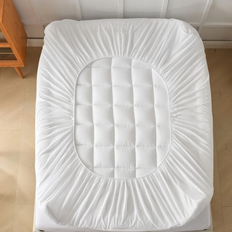 1pc Quilted Mattress Pad White Thickened Elastic Fitted Sheet Topper Cover Protector With 18" Deep Pocket Home Hotel 152*203cm
1pc Quilted Mattress Pad White Thickened Elastic Fitted Sheet Topper Cover Protector With 18" Deep Pocket Home Hotel 152*203cm