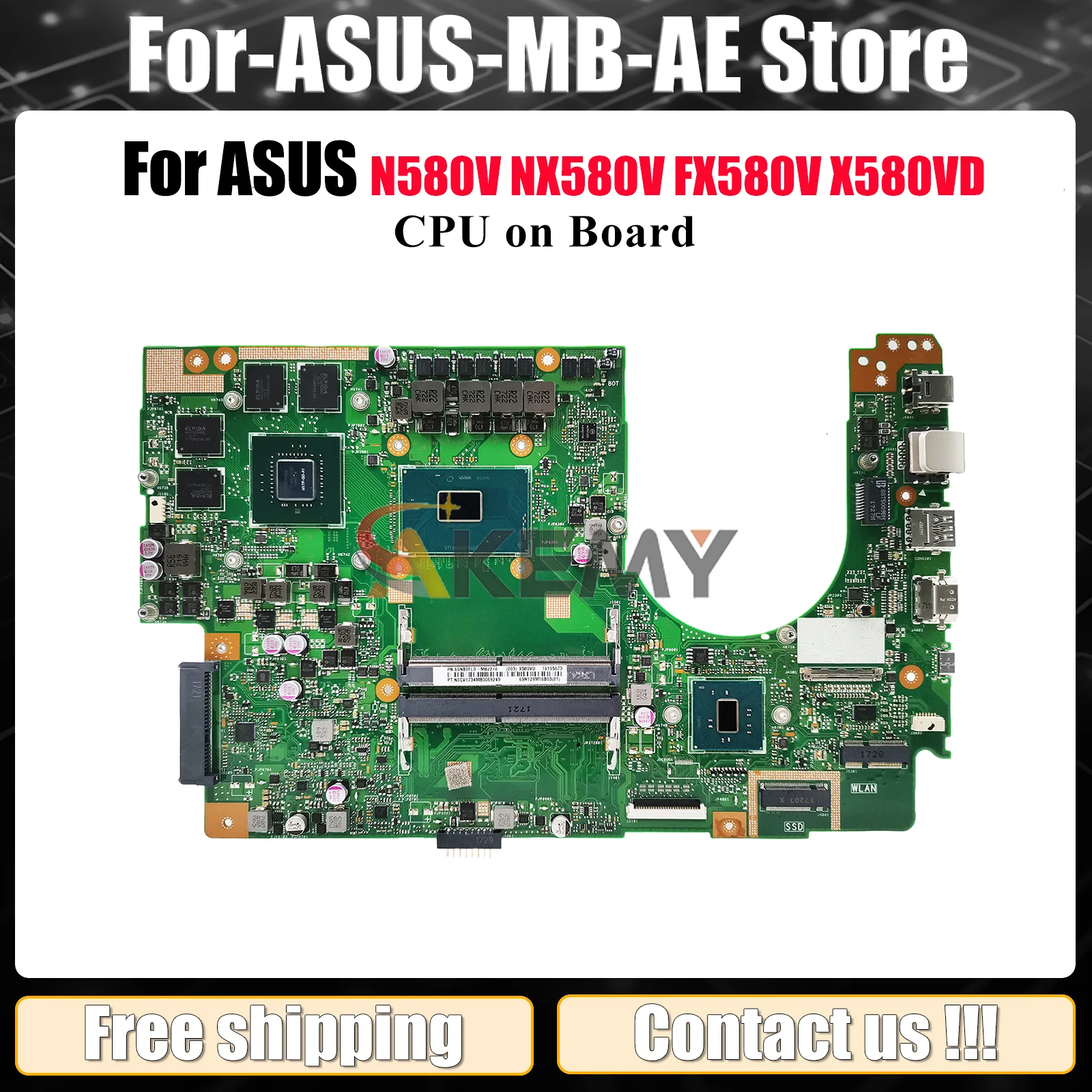 X580VD Материнская плата для ноутбука ASUS VivoBook NX580V FX580V N580V X580V X580VD X580VN Материнская плата с процессором 100% тестирование ОК быстрая доставка
X580VD Материнская плата для ноутбука ASUS VivoBook NX580V FX580V N580V X580V X580VD X580VN Материнская плата с процессором 100% тестирование ОК быстрая доставка