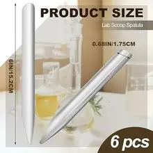 6pcs Stainless Steel Lab Spoon Round Pointed Tip Efficient Mixing Sampling Laboratory Measuring Spatula For Biology
6pcs Stainless Steel Lab Spoon Round Pointed Tip Efficient Mixing Sampling Laboratory Measuring Spatula For Biology
