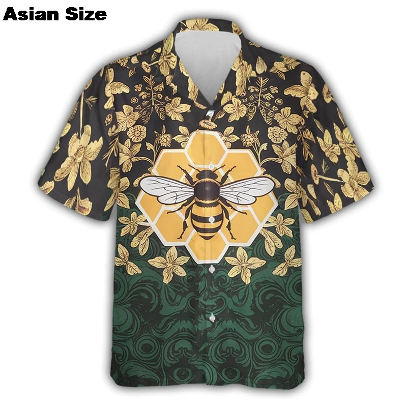 Cute Bee 3D Print Hawaiian Beach Shirts Men Women Casual Fashion Streetwear Short Sleeve Shirt Blouse Harajuku Man Clothing
Cute Bee 3D Print Hawaiian Beach Shirts Men Women Casual Fashion Streetwear Short Sleeve Shirt Blouse Harajuku Man Clothing
