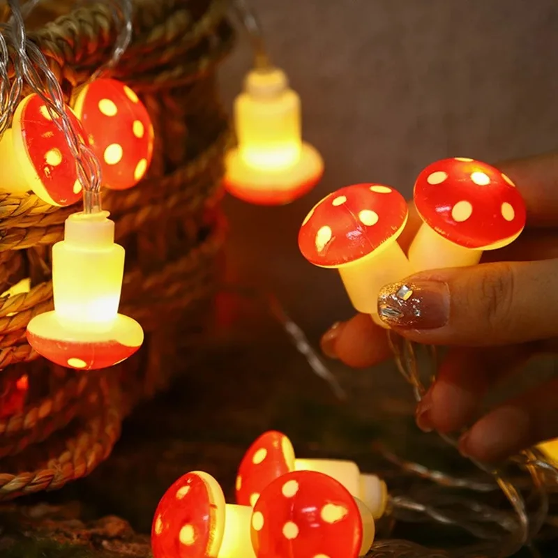 20LEDs Mushroom LED Fairy Lights USB/Battery Powered String Lights Decorative Lamp for Home Bedroom Party Wedding Indoor Decor
20LEDs Mushroom LED Fairy Lights USB/Battery Powered String Lights Decorative Lamp for Home Bedroom Party Wedding Indoor Decor