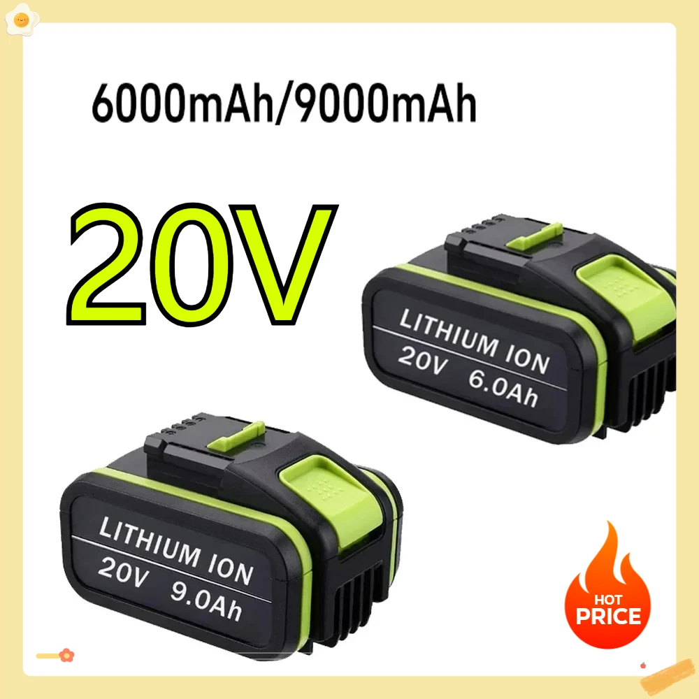 For WORX Green battery 20V 6.0/9.0Ah Li-ion Battery Charger Suitable for Worx ROCKWELL Products Power Tools
For WORX Green battery 20V 6.0/9.0Ah Li-ion Battery Charger Suitable for Worx ROCKWELL Products Power Tools