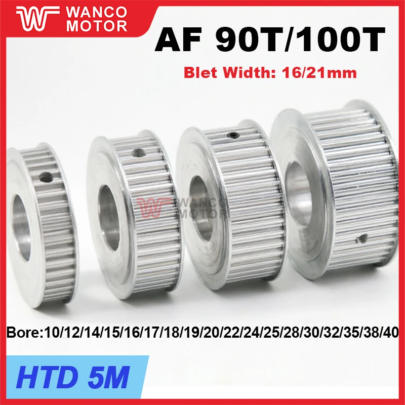 HTD 5M 90Teeth 100Teeth Timing Pulley AF Type 5M Synchronous Wheel for Belt Width 15/20mm Hole diameter 10mm-40mm
HTD 5M 90Teeth 100Teeth Timing Pulley AF Type 5M Synchronous Wheel for Belt Width 15/20mm Hole diameter 10mm-40mm