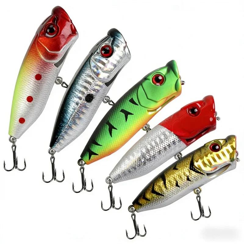 7cm10.2g5PCSBionic wave-popping lure with sound beads for long-distance casting, surface-type hard lure, specialized lure for fi
7cm10.2g5PCSBionic wave-popping lure with sound beads for long-distance casting, surface-type hard lure, specialized lure for fi